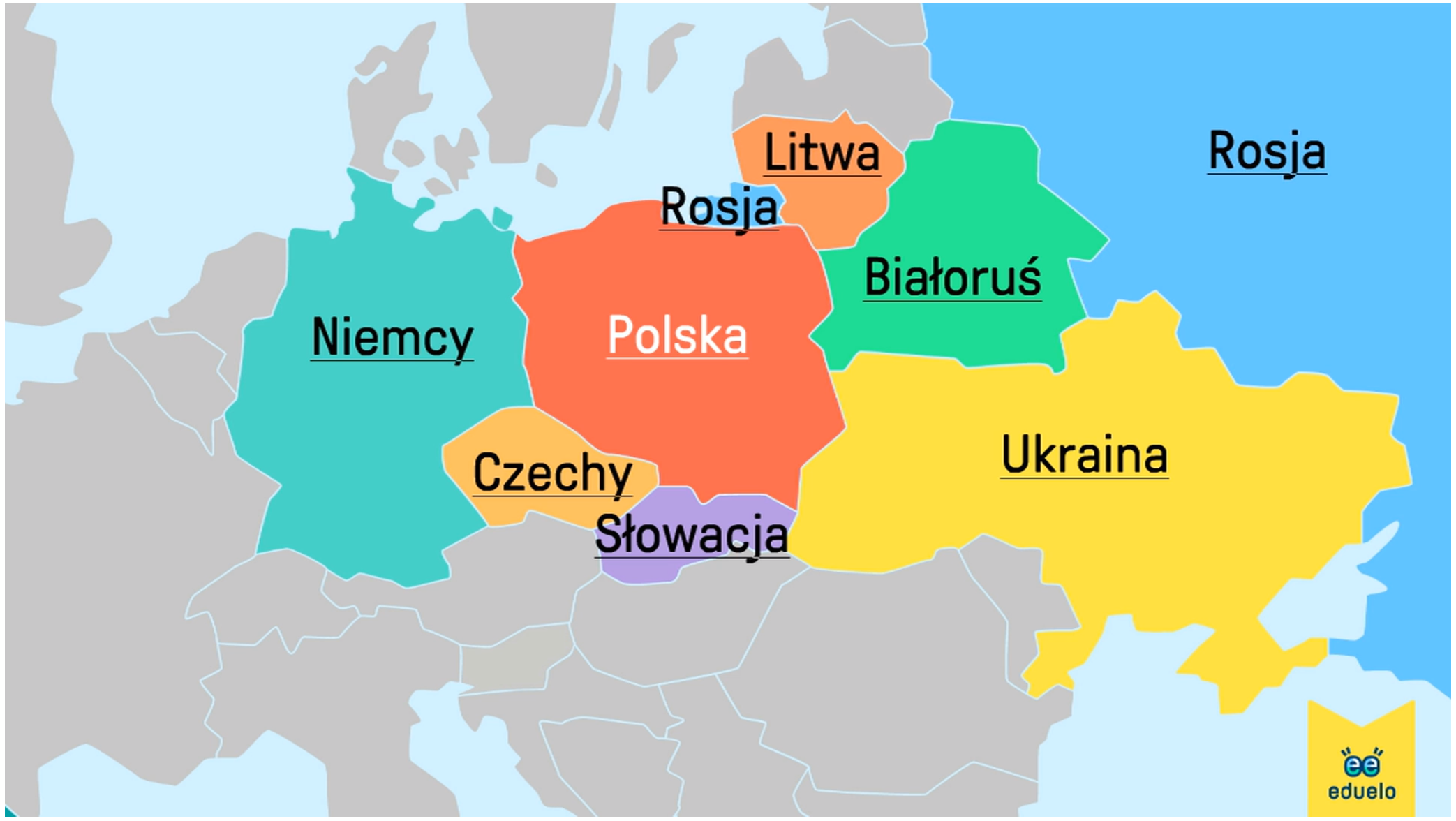 Sąsiedzi Polski Mapa Do Druku Film edukacyjny "Sąsiedzi Polski"